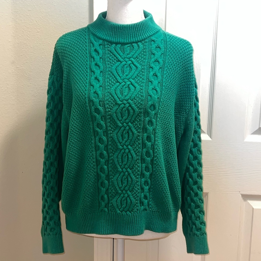 Urban Outfitters Mock Neck Cable Knit Sweater
